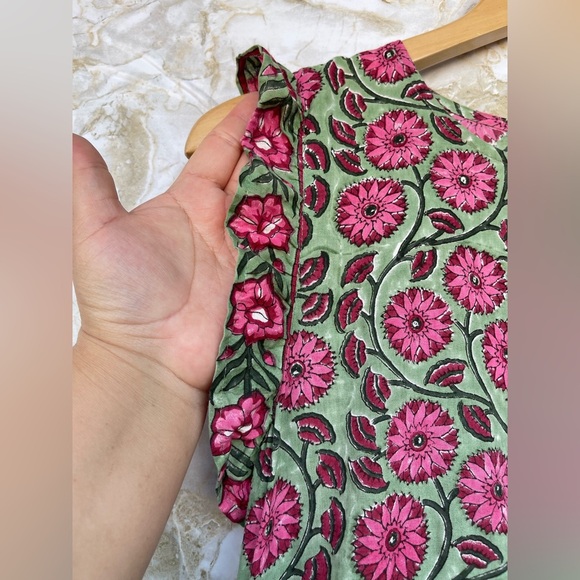 CJ LAING COTTON FLORAL DRESS SIZE MEDIUM - Picture 3 of 9